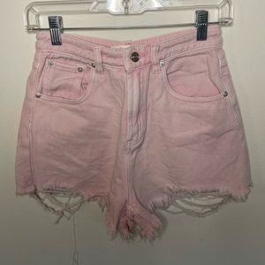 Light pink denim shorts!